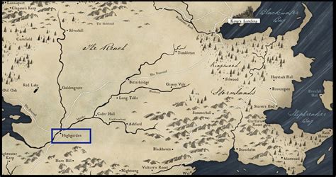 highgarden game of thrones|Highgarden Map .